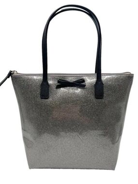 Kate Spade Mavis Street Jeralyn Glitter Tote | Silver Gray